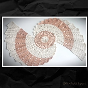 Crochet Shell Table Runner Written PDF Pattern