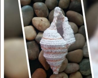 Crochet Banded Tulip Seashell Written PDF Pattern