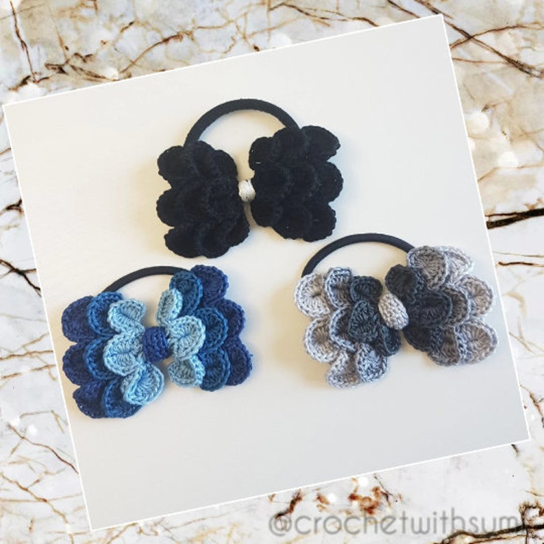 Crochet Hair Tie Written PDF Pattern image 2