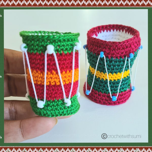 Crochet Drum Written PDF Pattern