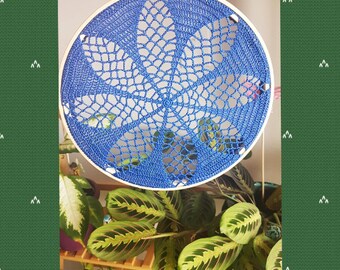 Modèle PDF écrit de napperon feuille au crochet