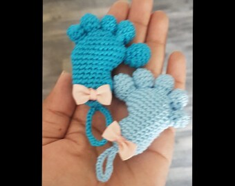 Crochet Mini Footprint Written PDF Pattern