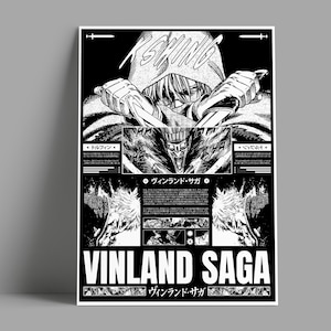 Vintage Poster Anime VINLAND SAGA Posters Are Decorated in the Bar