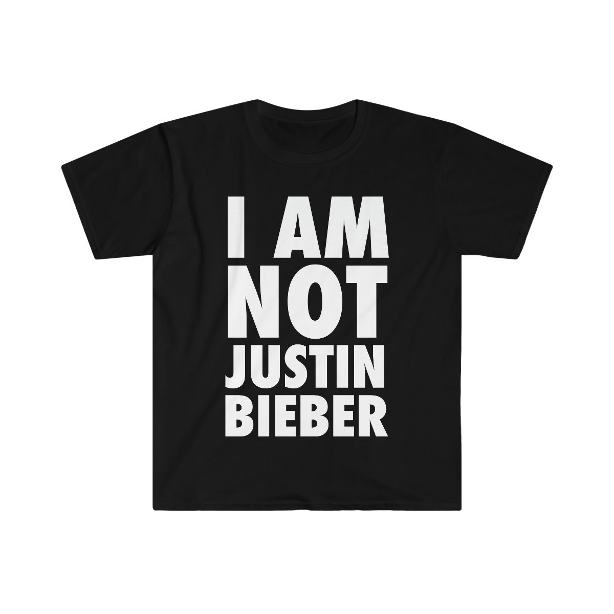 Discover I am NOT Justin Bieber Lustiges Meme T-Shirt