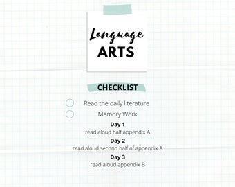 Homeschool Language Arts ELTL Resource