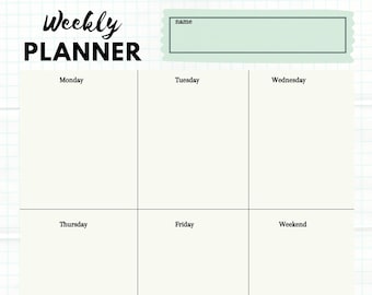 Ambleside Weekly Planner