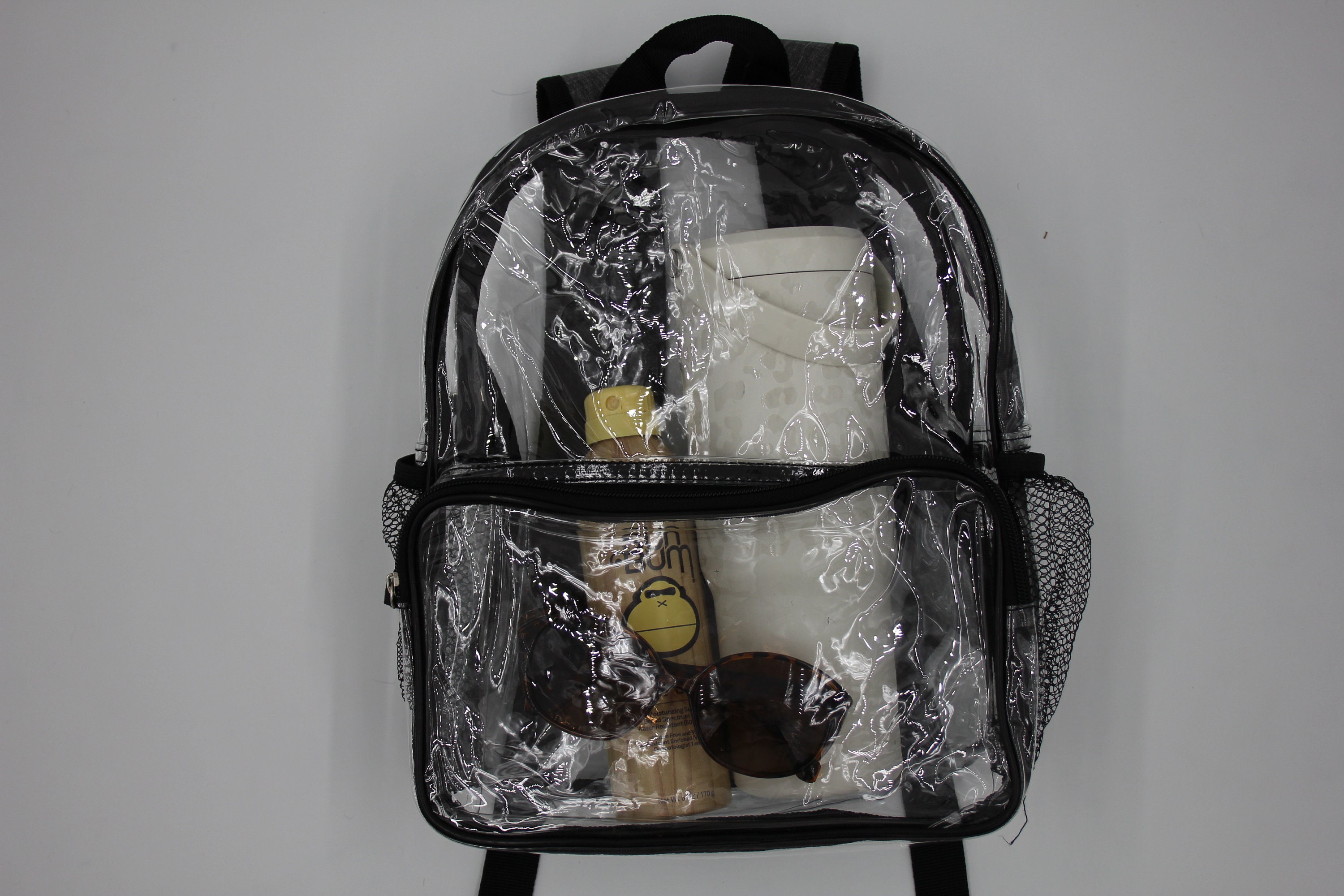 Clear Stadium-approved Backpacks With Large Front Pocket 