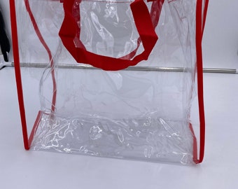 Clear Tote Bag for Concerts, Sporting Events, Stadiums, Shopping, Festivals and School