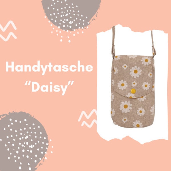 Handgenähte Handytasche "Daisy 2"