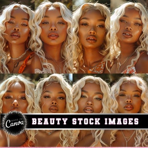 African American Beauty Stock Photos: Melanin Majesty AI Images