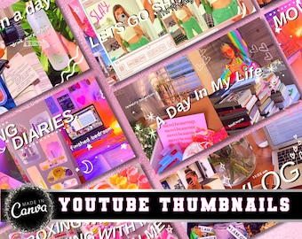 Miniatury YouTube | Szablony Canva (do pobrania cyfrowego)