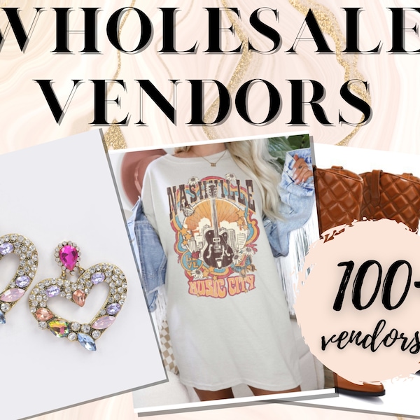 Wholesale Vendor List Etsy