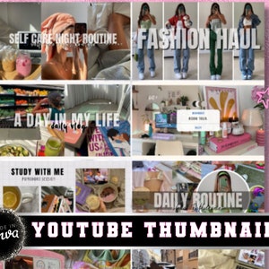 Editable YouTube Thumbnails: Canva Templates (Digital Download)