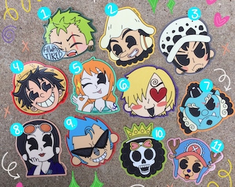 Straw hats vinyl sticker, pirates, pirate king, anime, heart surgeon, swordsman, manga, sniper king, fishman, cyborg, soul king, decal