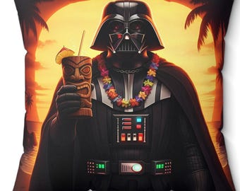 Almohada con temática de Star Wars, decoración de Vader, decoración geek, regalo para cinéfilos, cojín acogedor para sofá, artículos de Star Wars