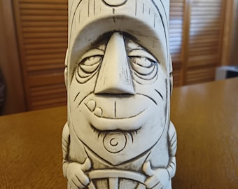 Authentic Vintage Tiki Mug: Exquisite Polynesian Design, Retro Collectible, Handcrafted Ceramic, Retro Barware