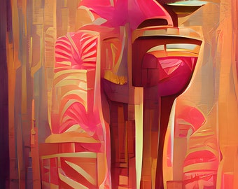 Tiki Art - Original Mid-Century Modern Artwork