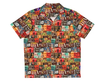 Vintage Tiki Restaurant Matchbook Hawaiian Shirt - Retro Style for Your Aloha Vibe!