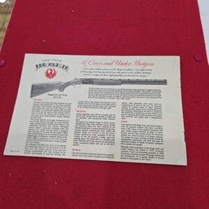VTG 1980 Ruger Firearms Gun Catalog Brochure image 2