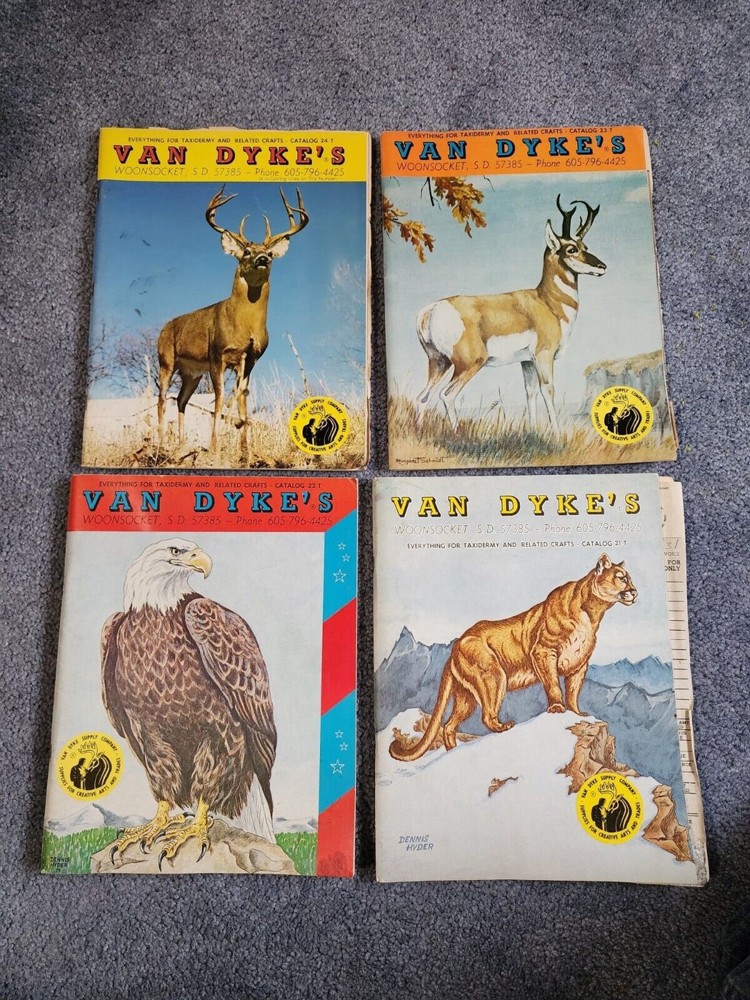 VTG Lot of 4 Van Dykes Taxidermy Catalog 1975 1976 1977 1978 Etsy