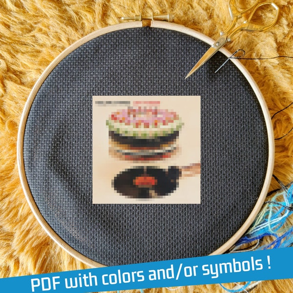 Rolling Stones - Let It Bleed - Small mini album cover cross stitch pattern!