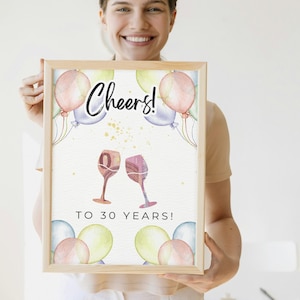 Verjaardagscadeau voor geld I Digitaal geldcadeau voor je 30e verjaardag | Digitaal verjaardagscadeau om uit te printen I Proost op 30 jaar
