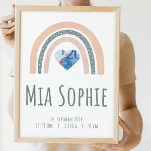 Personalizable birth gift for money I Cash gift for birth baptism | Digital birth gift to print I Digital download