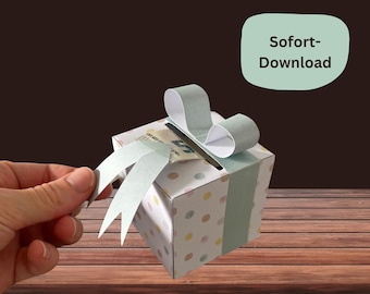 紙幣用のギフトボックス I マネーギフト 誕生日 I DIY ギフトアイデア 紙幣 I 誕生日プレゼント 独自のテンプレートを作成