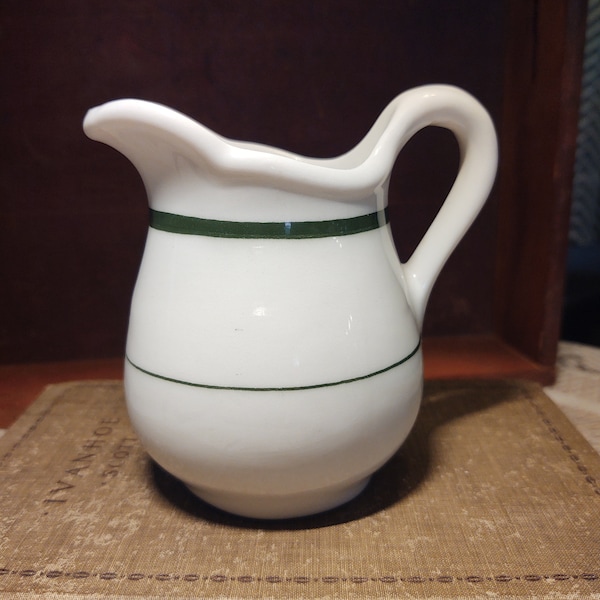 Caribe China Cafe Ware, Syrup Pitcher, Made in USA