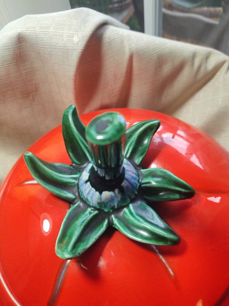 Tomato Cookie Jar 1960's Mccoy Pottery USA J114 Etsy