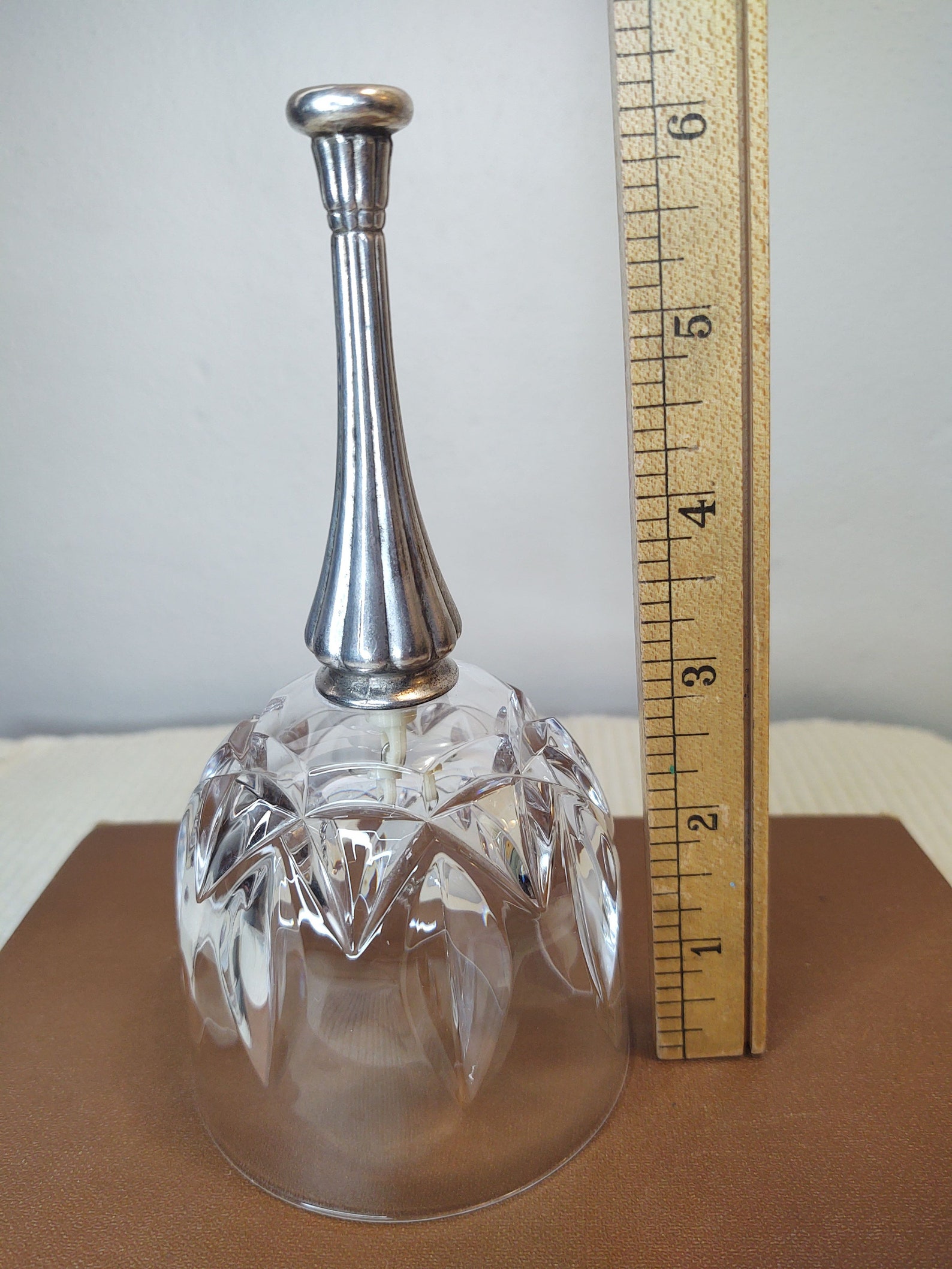 Crystalbell Crystal Bell W/silver Plated Handle - Etsy