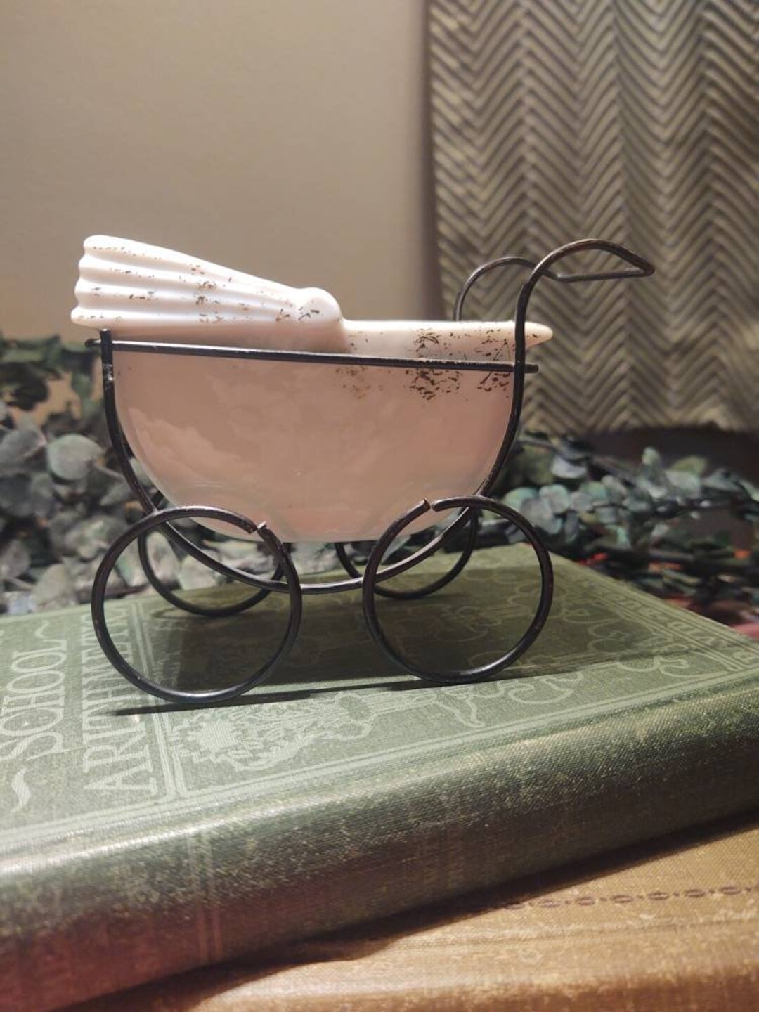 Baby Buggy Porcelain With Metal Frame Made in Japan Etsy