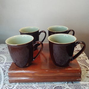 Denby England Mugs, Set of 4
