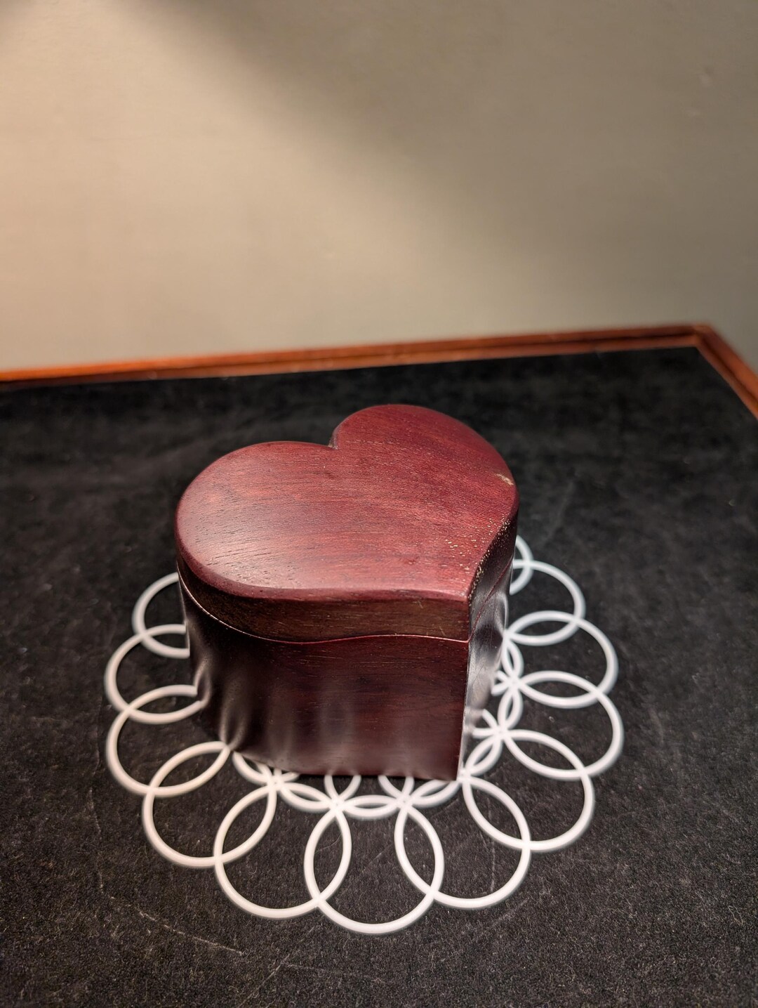 Heart Shaped Wood Box - Etsy