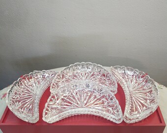 Crystal Bone Dishes, Set of 8
