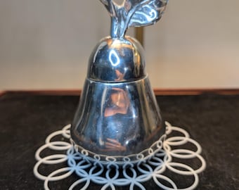 PEAR Shaped Silver-Tone Metal Box