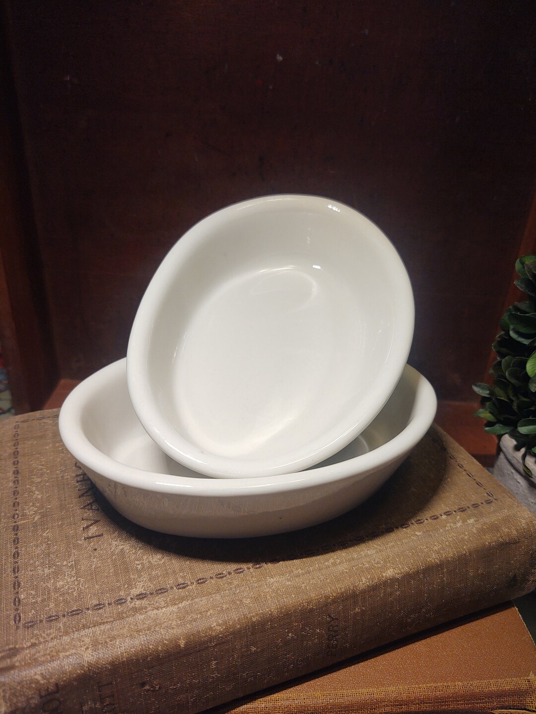 Hall Pottery Stoneware Bowls, Set of 2 - Etsy