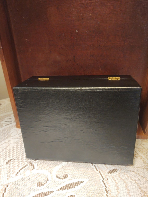 Mele Jewelry Box, Black w/Red Satin Lining - image 5