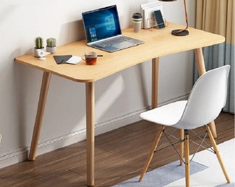 study table for home Wooden Study Desk - Modern Office Table - Plain Working Desk