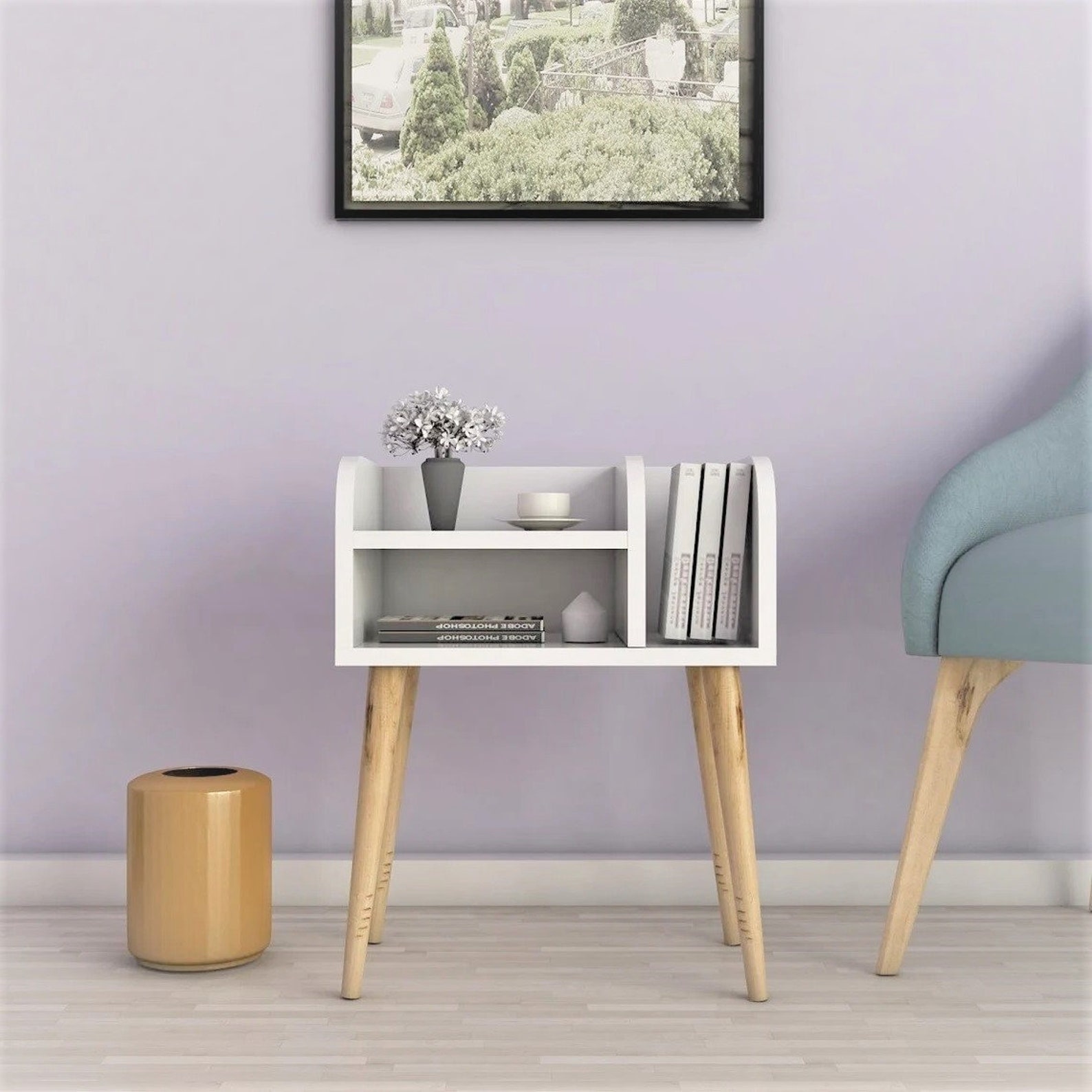 Nightstand Organiser Bedside Table Bedside Etsy