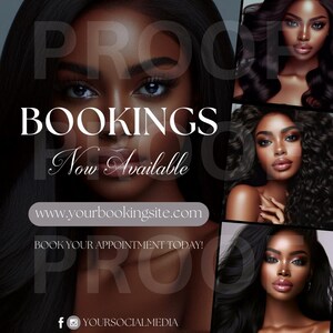 Editable Book Now Flyer, DIY Appointments Available Template, Premade Flyer Template, Hair, Lashes, Make up, Nails, Stylist, Canva Template