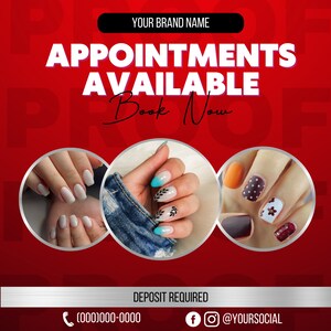 Editable Book Now Flyer, DIY Appointments Available Template, Premade Flyer Template, Hair, Lashes, Make up, Nails, Stylist, Canva Template