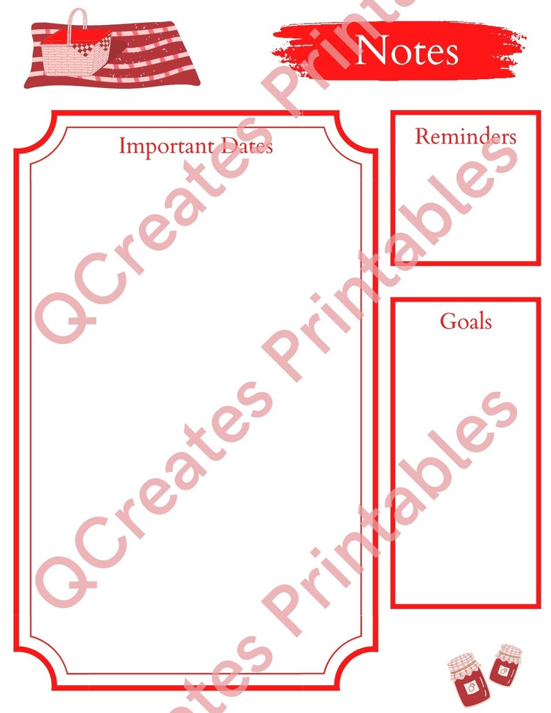 2022-2023 Cottagecore Academic Calendar PDF Download - Etsy