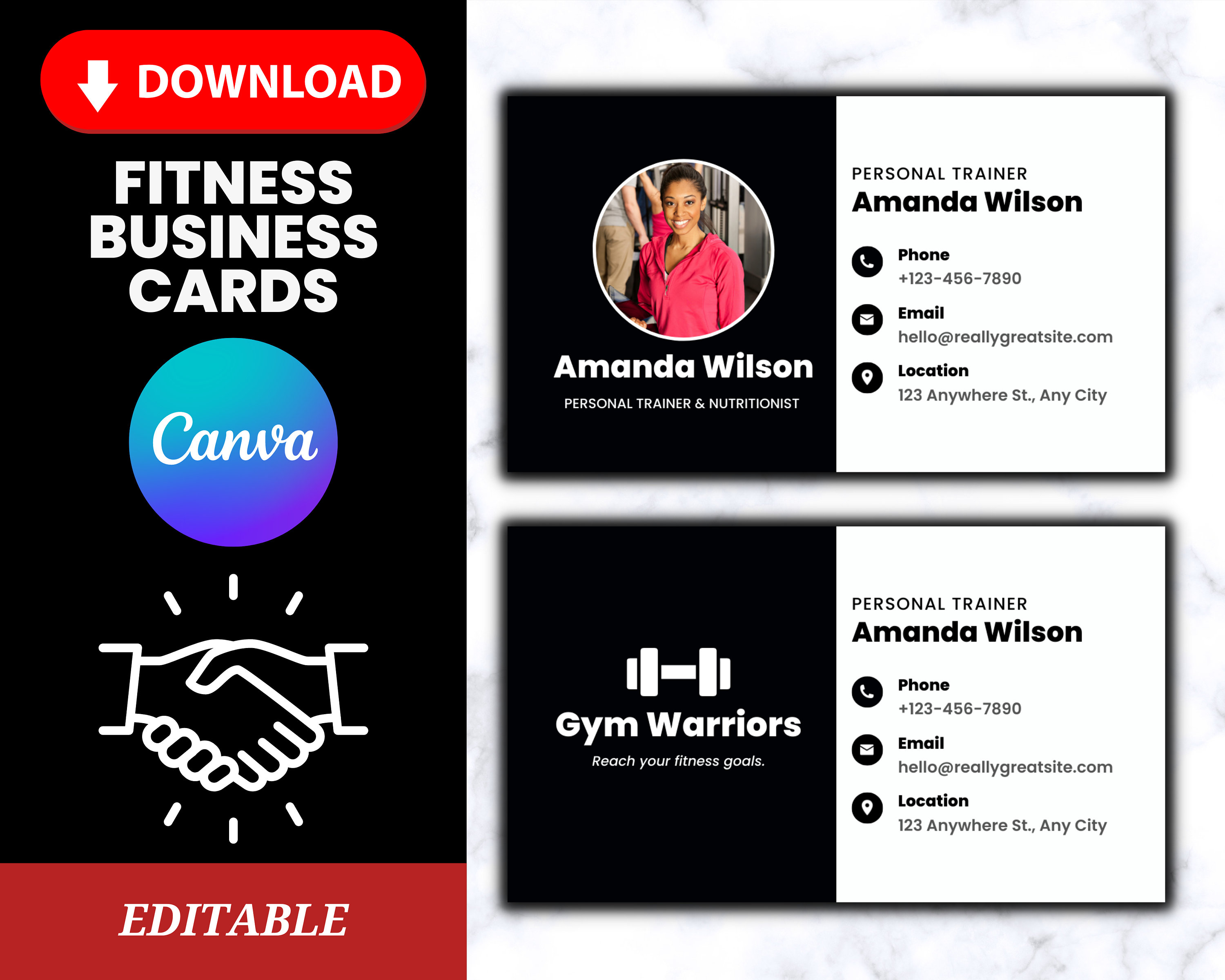Personal Trainer Business Cards Examples Home Design vrogue.co