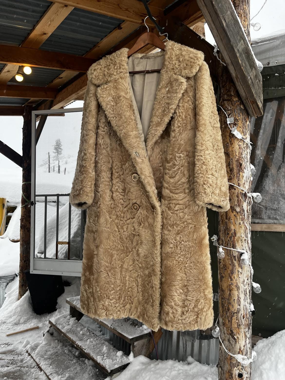【サト】Germany Longcoat Vintage Vintage 80s Ledaspain Leather Trench Coat Overcoat Womens 16
