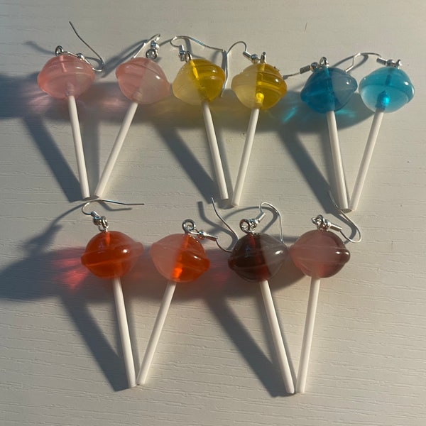 Boucles d'oreilles Lolipop colorées !