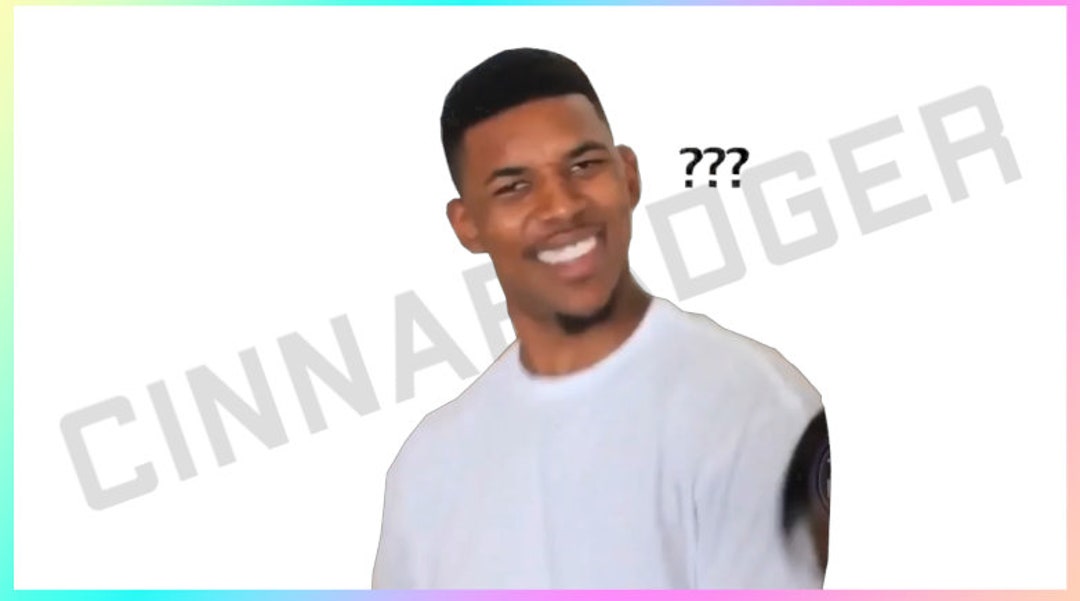 Transparent Confused Zoom in Meme Stream Decoration for Use in OBS by