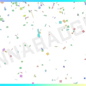Transparent Confetti Falling Stream Decoration for use in OBS by Content Creators and Streamers for Twitch Kick Youtube Etc