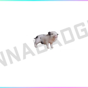 Decoración de transmisión de cerdo bailando con fondo transparente para recompensas de canal y canjes de aplausos para creadores de contenido que usan OBS