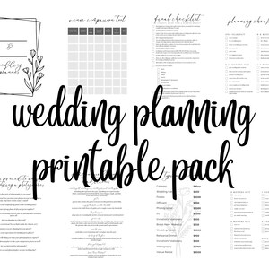 12 page Wedding Planning Printable *DIGITAL FILES ONLY* Created by a professional wedding planner!